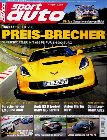 Deckblatt Sport Auto (09/2016)